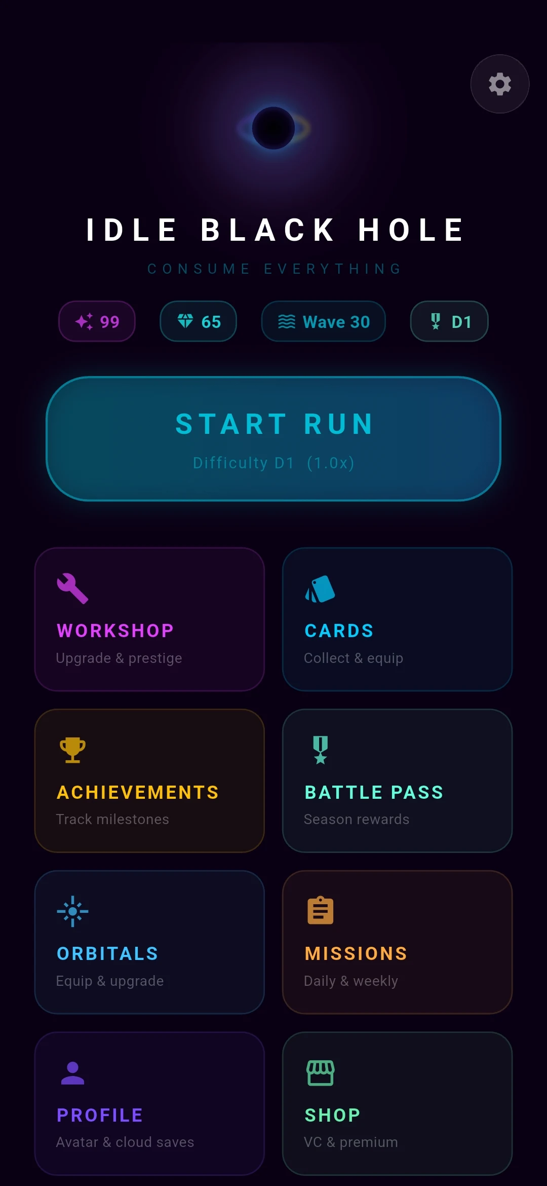 Idle Black Hole: Space Clicker screenshot