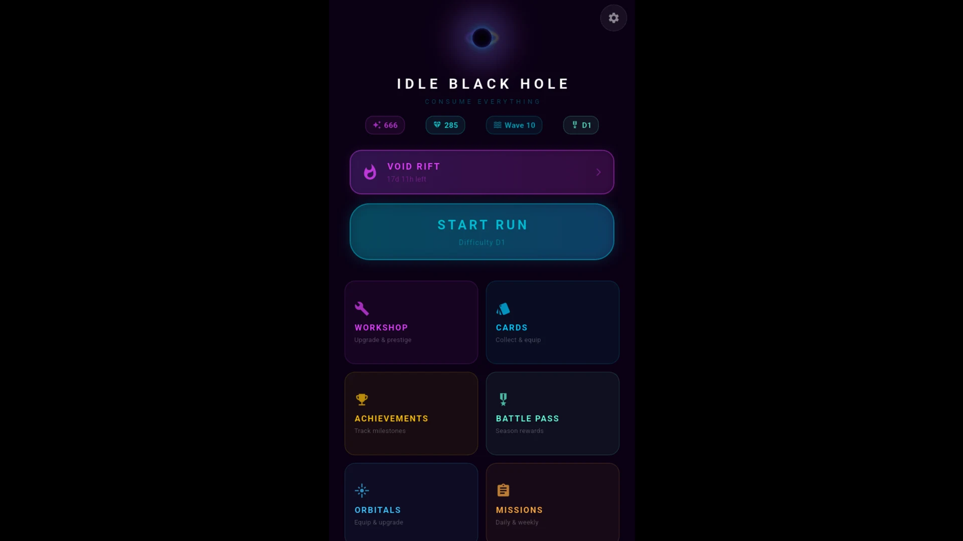 Idle Black Hole: Space Clicker screenshot